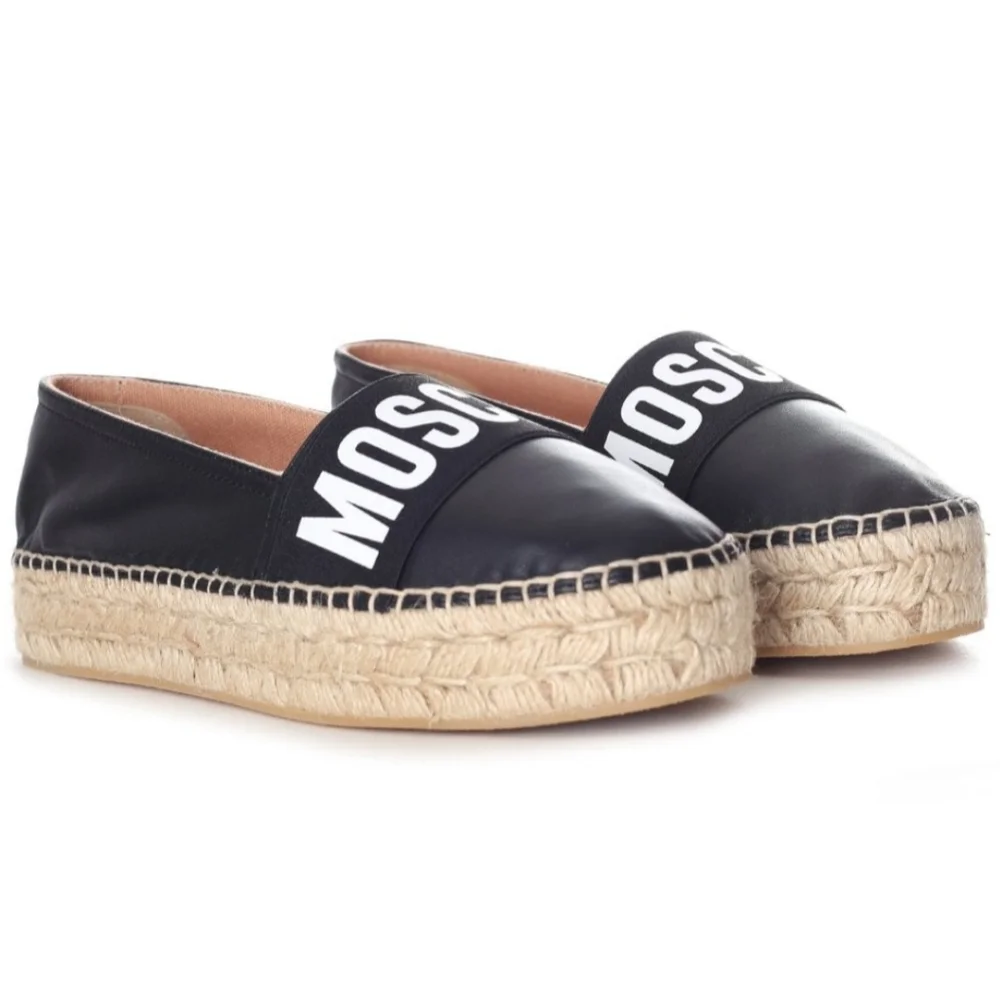 MOSCHINO COUTURE WOMEN'S LOGO ESPADRILLE